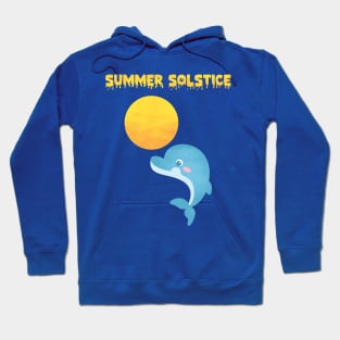 Enjoy sunlight with Dolphin in Summer Solstice Hoodie